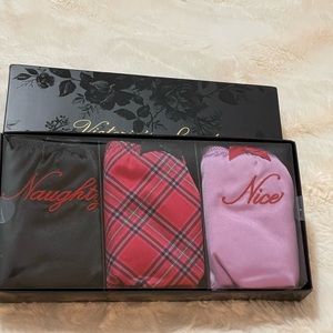 New 3 pack VICTORIAS SECRET Satin Cheeky Panty size X-Large
